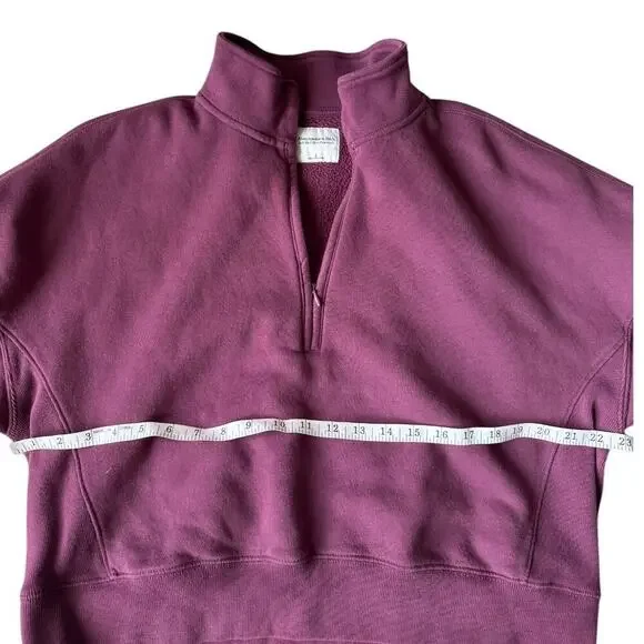 Abercrombie & Fitch Cropped Quarter Zip Sweatshirt - Picture 6 of 7